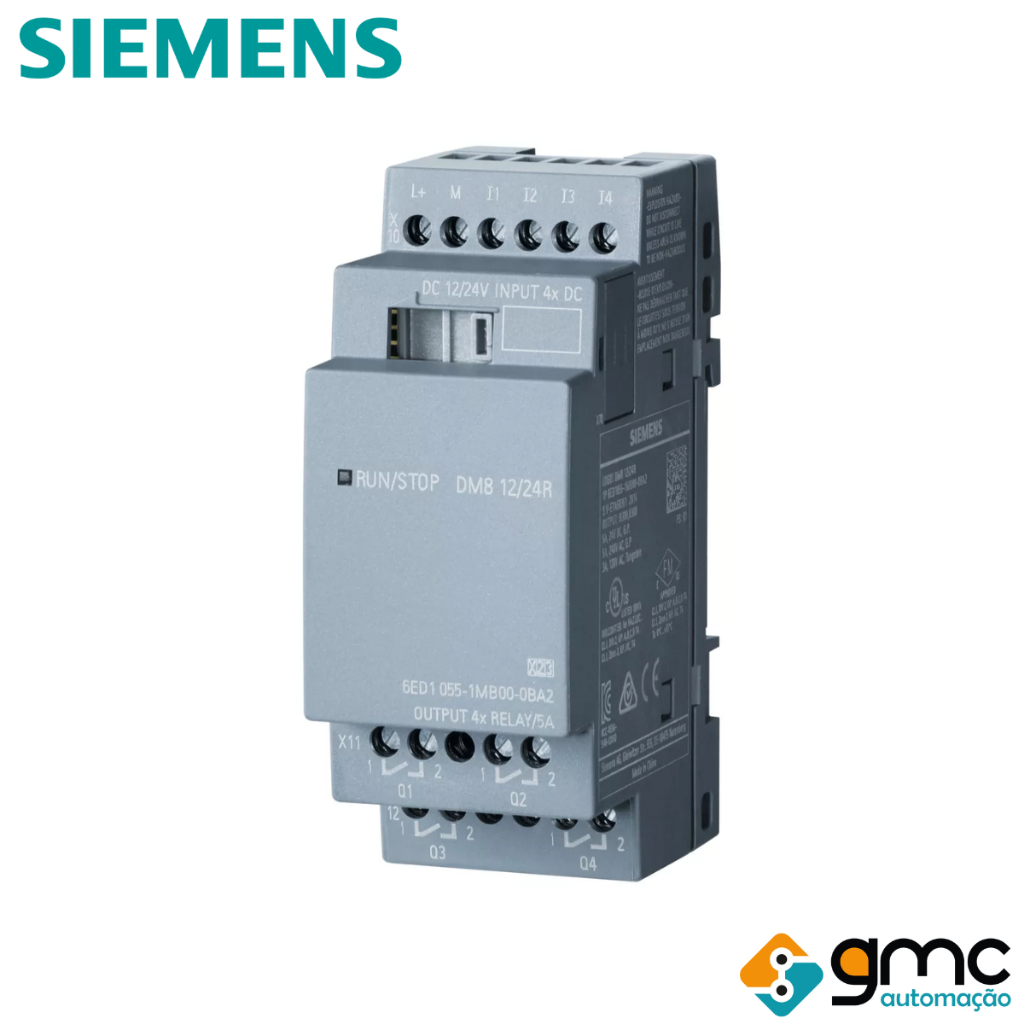 Logo Rele Módulo Expansão 12/24v 6ed1055-1mb00-0ba2 Siemens