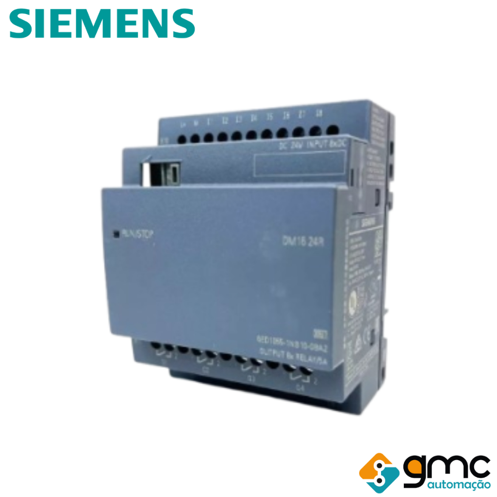 Módulo Saída Logo 8 Dm16 24r 6ed1055-1nb10-0ba2 Siemens