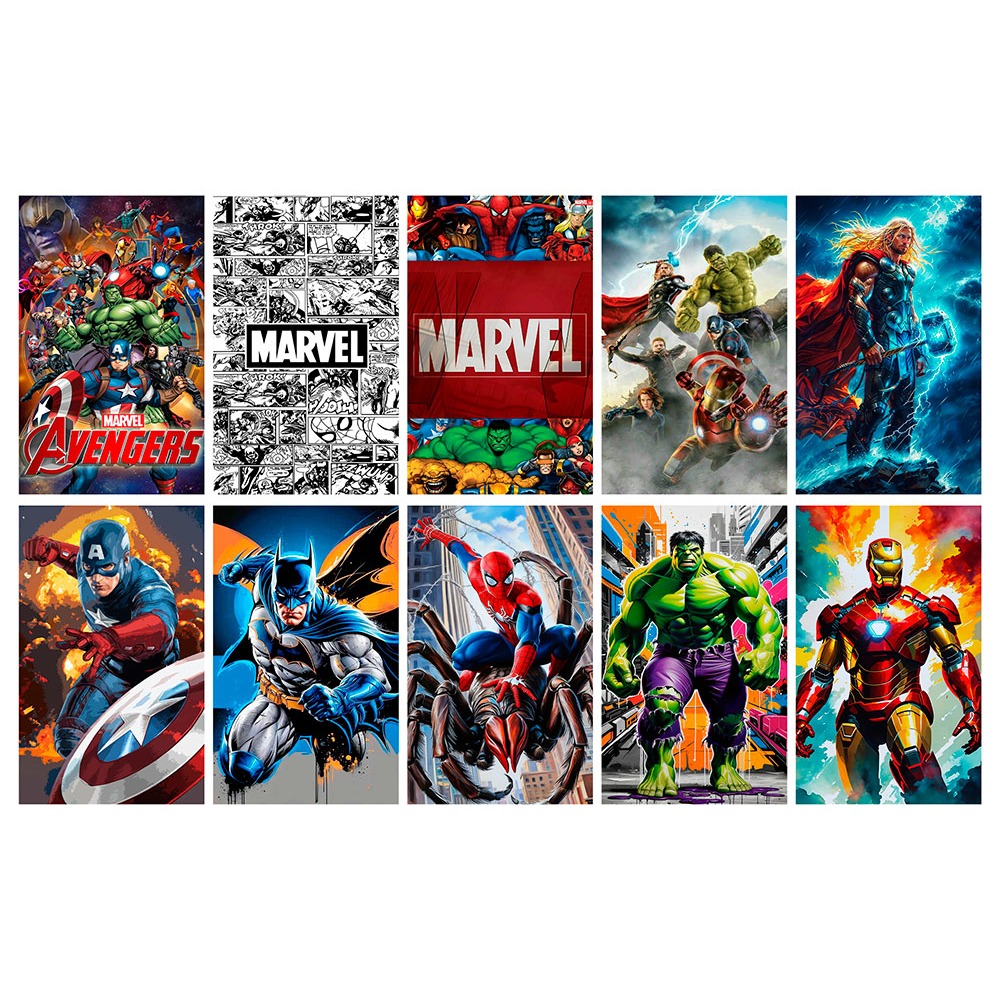 Kit 10 Toalhinhas de Mão Infantil Heróis em Oferta na Shopee