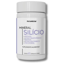 Silício + Vitaminas A B5 B7 C D E - 60 cápsulas Natunéctar