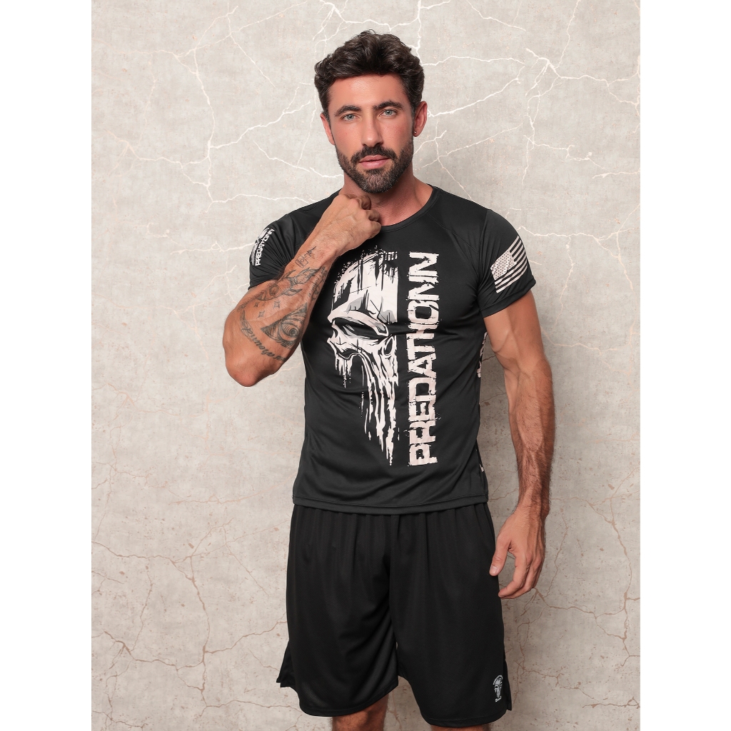 Kit Camisetas Masculina + Bermuda Shorts Masculino Academia Treino - Conjunto Fitness Caminhada Gym