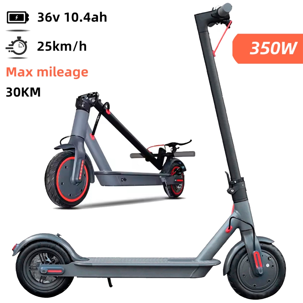 Patinete Elétrico Adulto E-SCOOTER Off-Road 350W 25KM/H com Bando e Rodas de 8' Polegadas