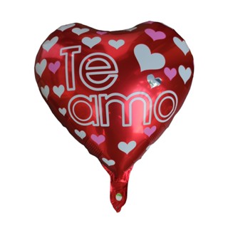 50 Balão Coração Te Amo Metalizado 45cm Festa Decoração Mães Namorados C90417 em Oferta na Shopee