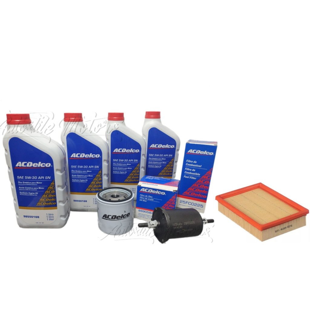 Kit Troca Óleo 5w30 SN Sintético Original 98550168 GM+Filtro de Óleo Acdelco+ Filtro de Ar  Prisma em Oferta na Shopee
