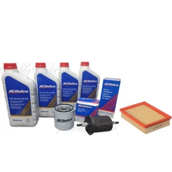 Kit Troca Óleo 5w30 SN Sintético Original 98550168 GM+Filtro de Óleo Acdelco+ Filtro de Ar Prisma