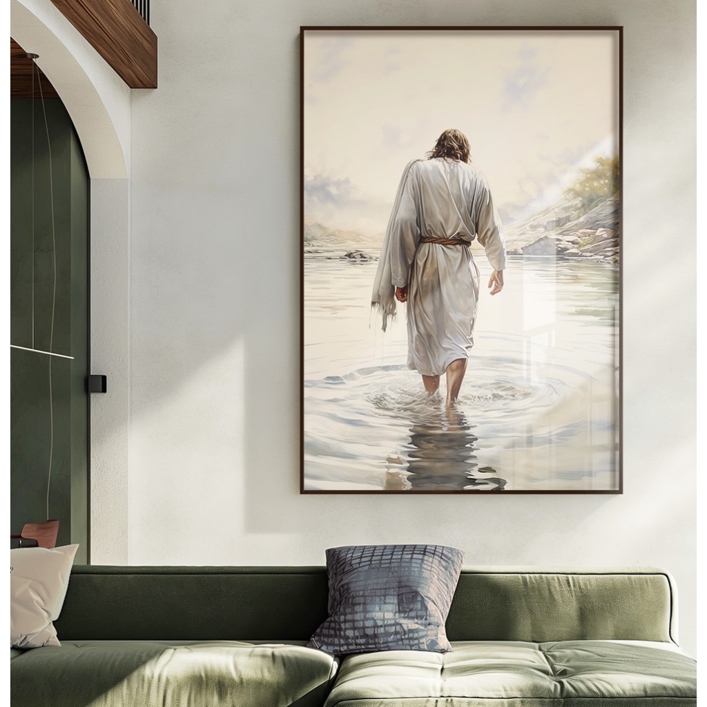 Quadro Jesus Cristo Quadro Decorativo Sala Com Moldura Quadro Cristão O Senhor A