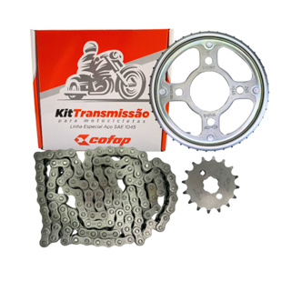 Kit Relação Transmissão CG Titan Fan 150 2004 2005 2006 2007 2008 2009 2010 2011 2012 2013 2014 2015 em Oferta na Shopee