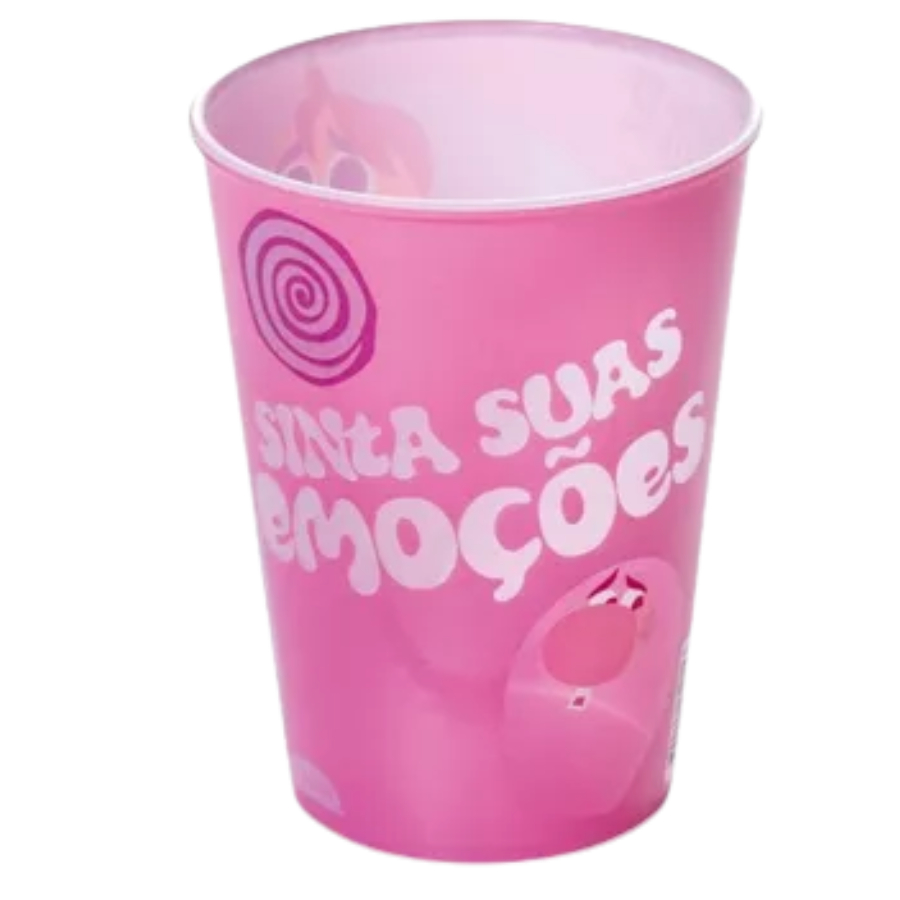 Detalhes do Copo Plástico Divertidamente 2 - Vergonha - 320ml - 1 unidade - Plasútil - Rizzo