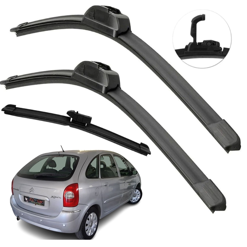 Kit Limpador De Parabrisa Dianteiro + Traseiro Xsara Picasso 2000 2005 +BRINDE em Oferta na Shopee