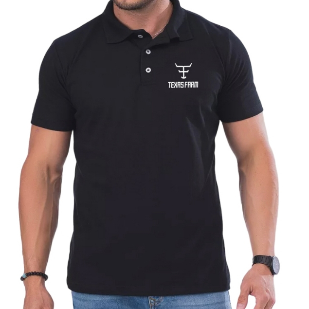 Camisa polo texas farm camiseta texas Polo masculino em Oferta na Shopee