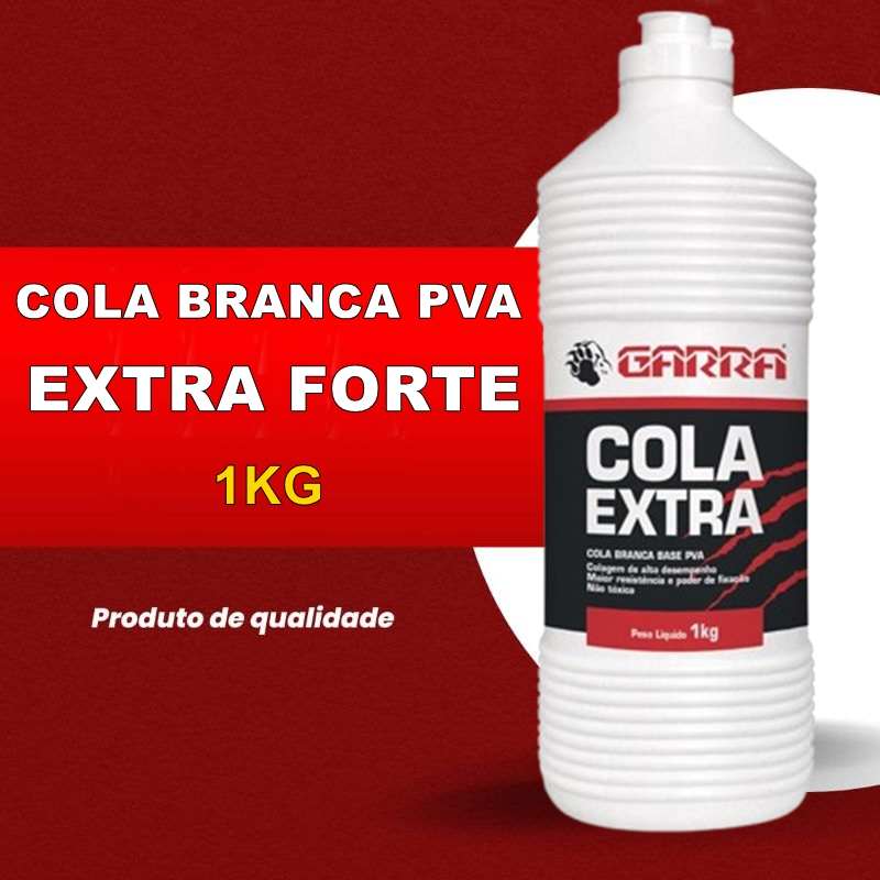 Cola PVA Profissional EXTRA Forte Garra 500g ou 1Kg - Colagem de Alto Desempenho em Oferta na Shopee