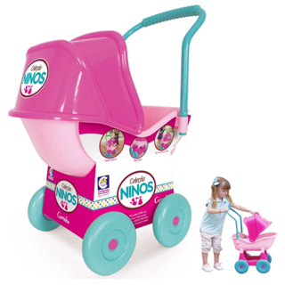 Carrinho de Boneca Rosa Ninos Cotiplás Passeio Brinquedo Menina em Oferta na Shopee