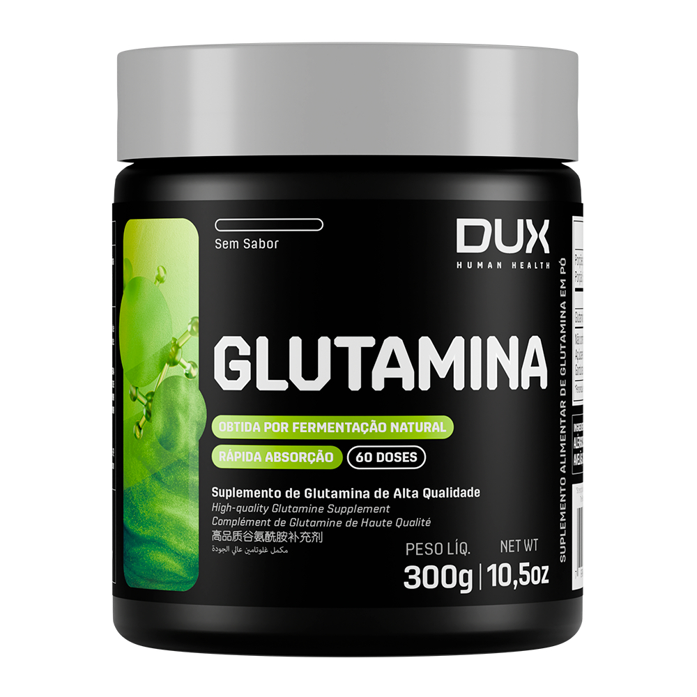 Dux Nutrition L-Glutamina Pote 300g - Glutamina 100% Pura