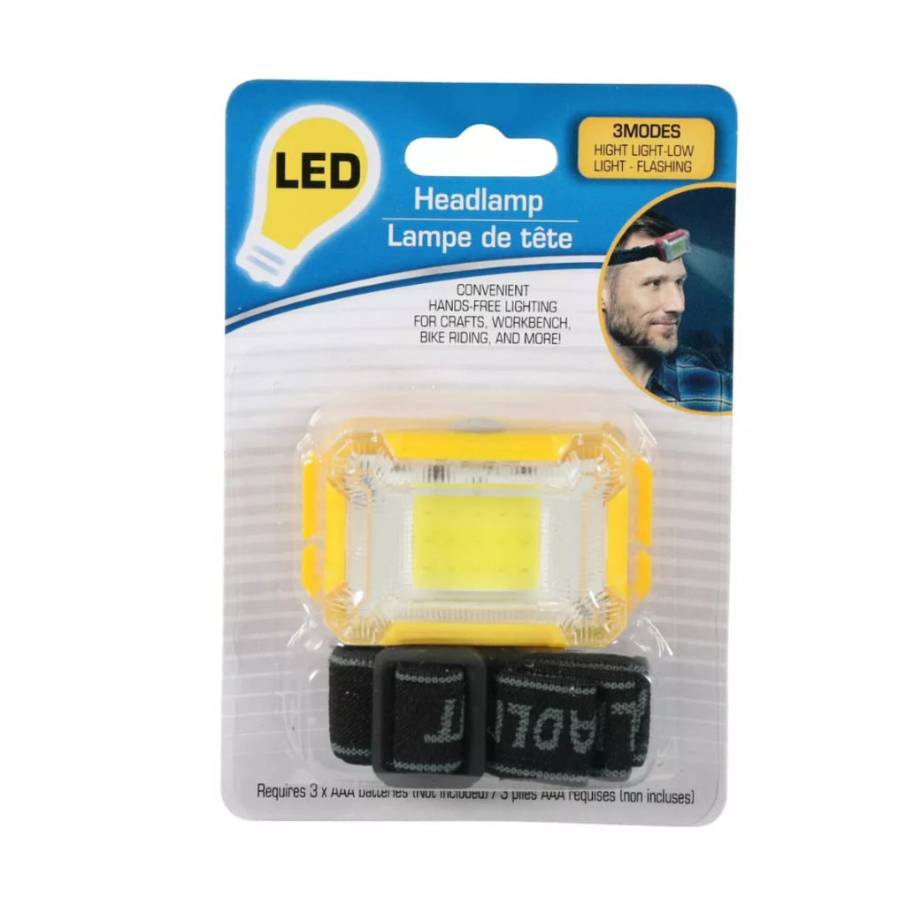 Lanterna de Cabeça LED 140 Lumens Leve e Resistente para Trilhas e Camping