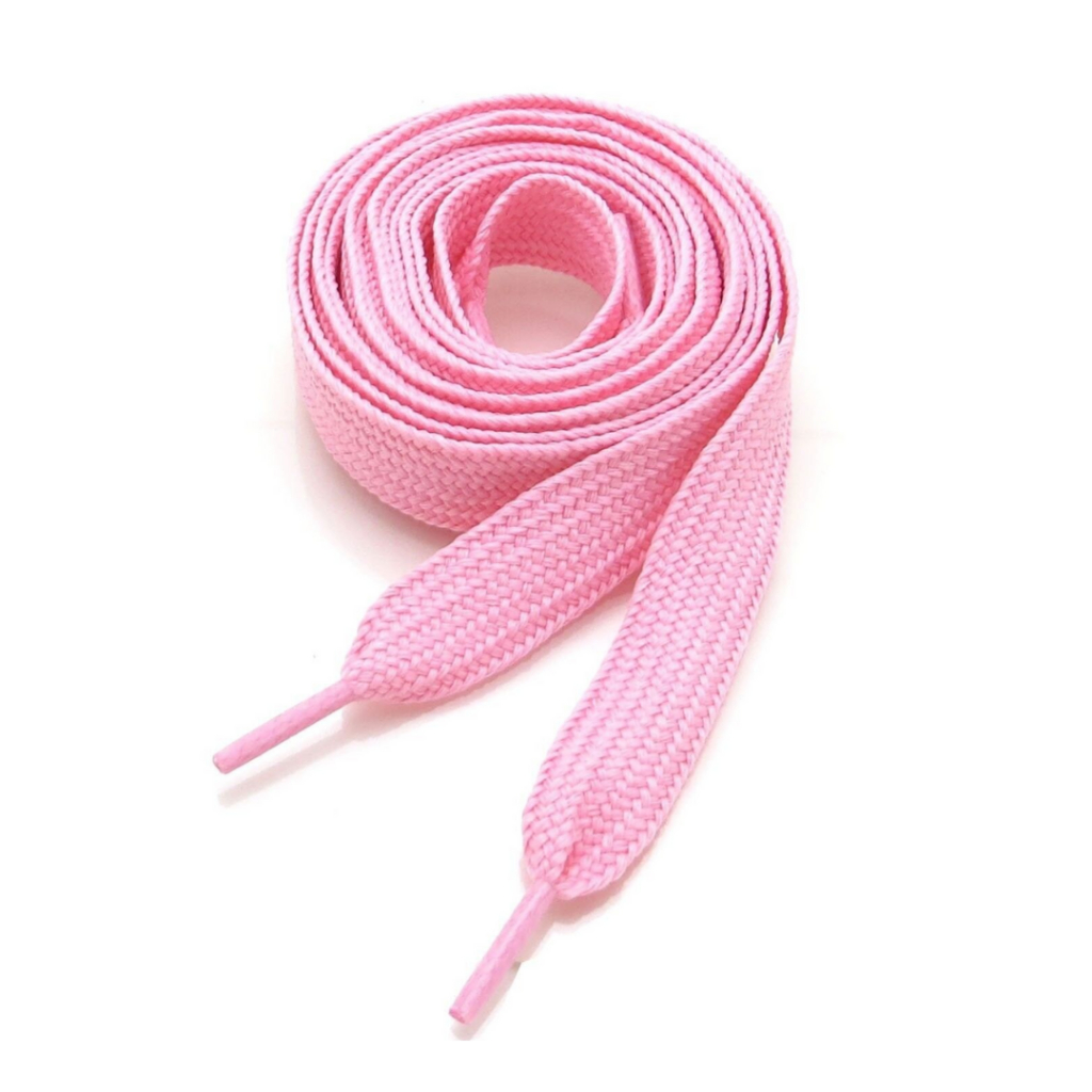 Cadarço Achatado Tradic Tenis Sapat Nilon Rosa 1,20 Metr