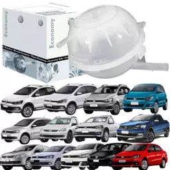 Reservatório De Água Radiador Gol Voyage Saveiro Novo Fox Crossfox Spacefox Spacecross