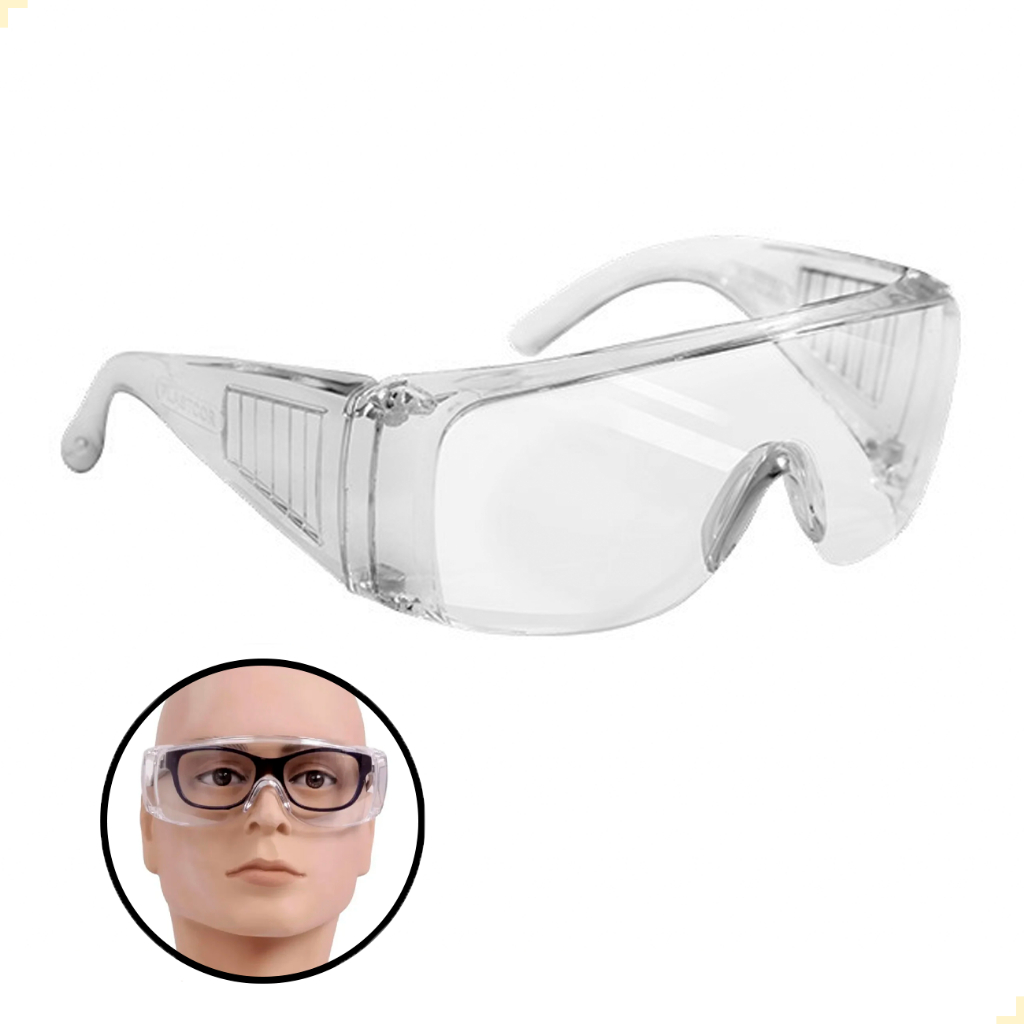 Oculos Trasnparente Sobrepor Oculos de Grau Ampla Visão