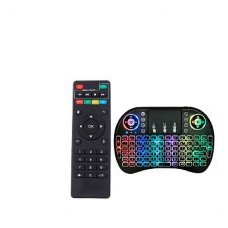 Controle Remoto E Teclado Smart Wireless Tv Box Pro 4k Promo