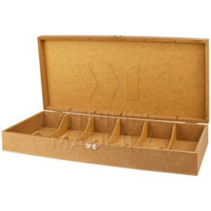 Caixa Organizadora Com Divisões Para Óculos De Grau e Sol Em MDF Cru Quarto Casa Proteção Closet