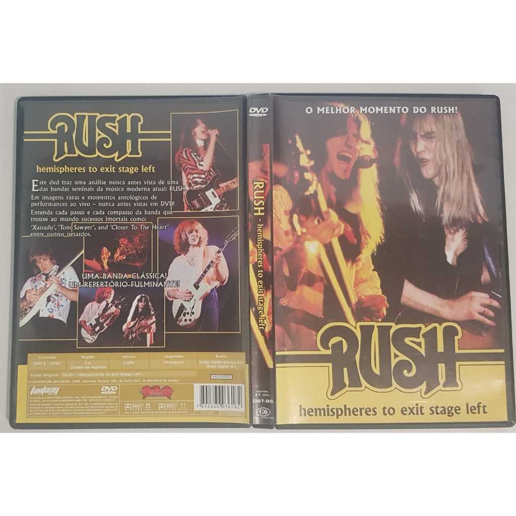 DVD Rush Hemispheres to Exit Stage Left
