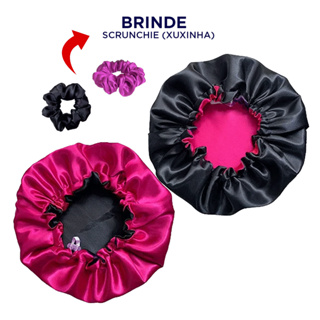 Touca Toca de Cetim Luxo Dupla Face Cabelo Dormir Antifrizz + Xuxinha em Oferta na Shopee