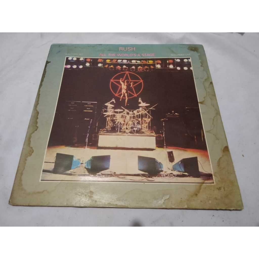 Lp Rush - All The World's A Stage Disco Duplo Veja Fotos Vg