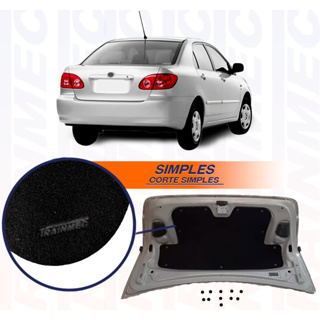 Forro Manta Forração Tampa do Porta Mala Toyota Corolla 2006 até 2008 + Presilhas de Fixação em Oferta na Shopee