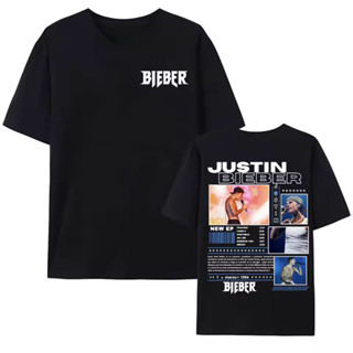Camiseta Camisa Justin Bieber Fork Show Unissex Frente e Costas Cantor Lançamento em Oferta na Shopee