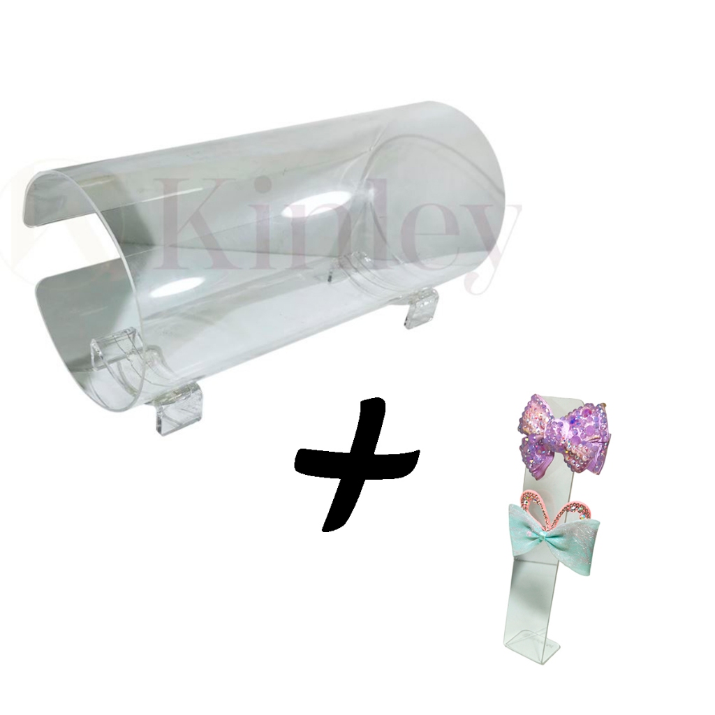 Expositor Porta Tiara acrílico + Exp Laço de Brinde