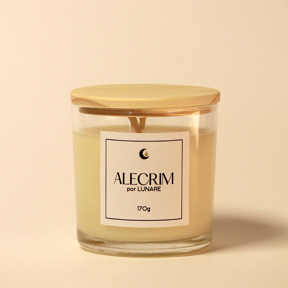 Vela Aromática Lunare Essencial Alecrim