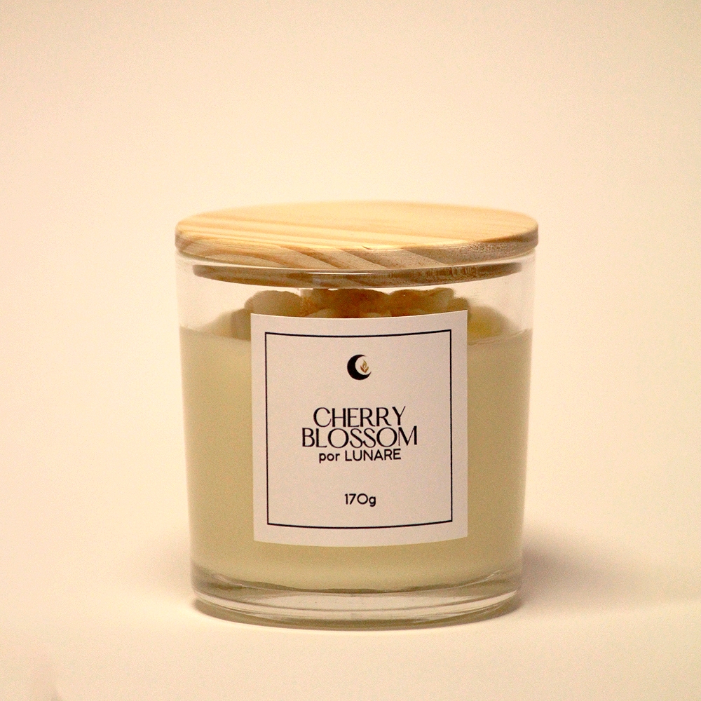 Vela Aromática Lunare Elegância Cherry Blossom