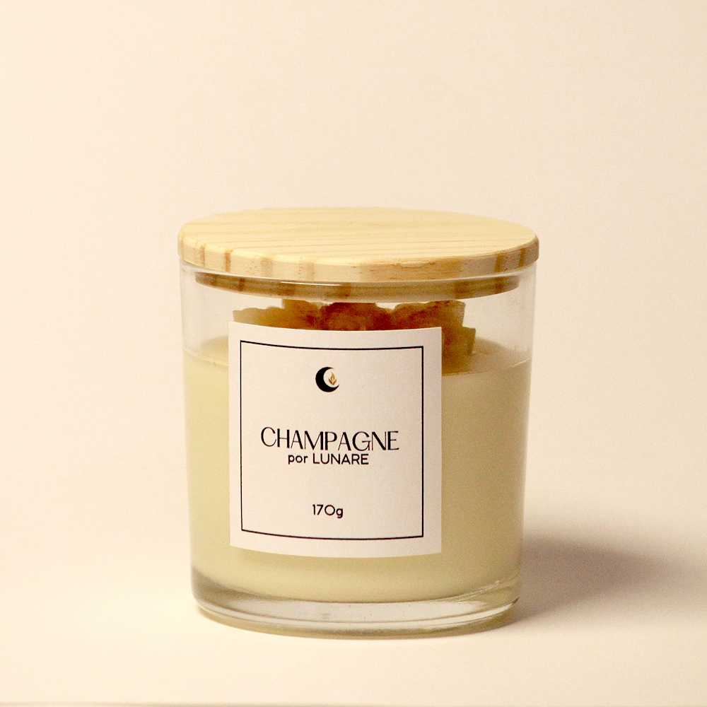 Vela Aromática Lunare Elegância Champagne