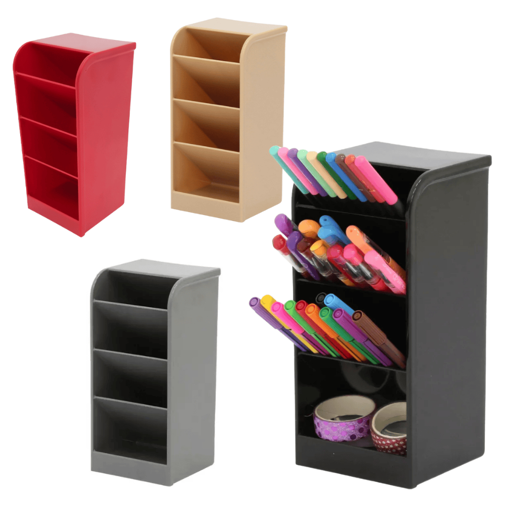 Organizador porta lápis/objetos diagonal multiuso CORES MODERNA WALEU