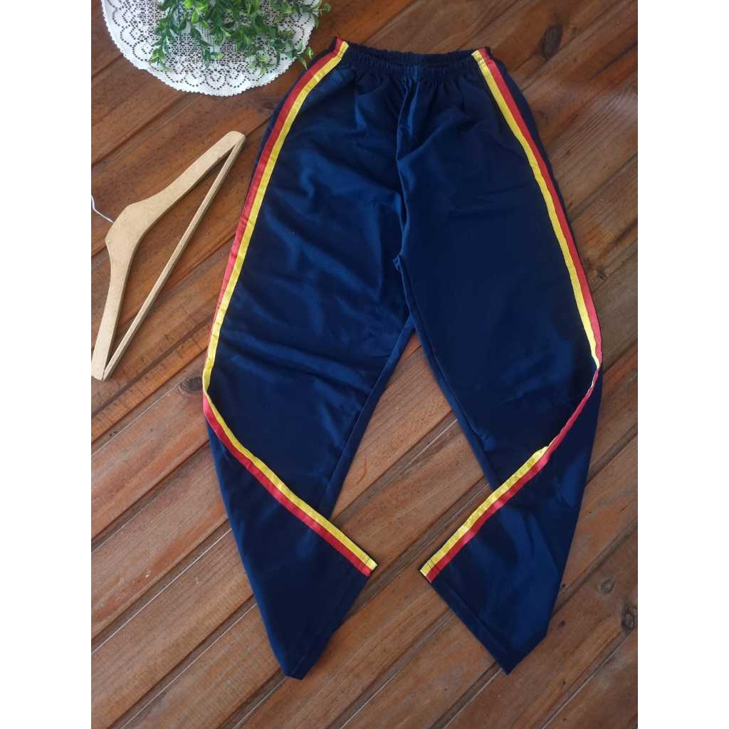 Calça tactel forrada azul marinho Sorocaba. Infantil, juvenil, adulto e plus size.