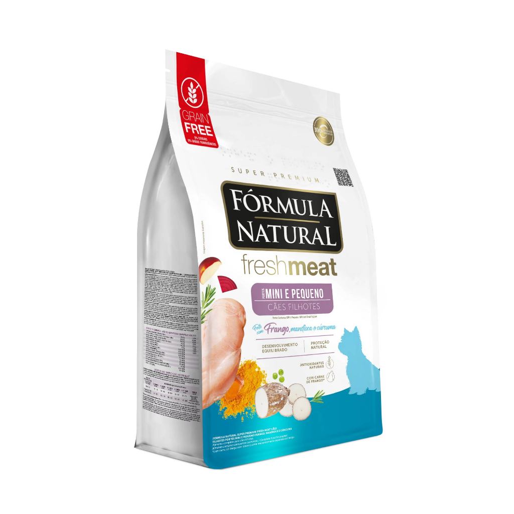Ração Fórmula Natural Fresh Meat Cães Filhotes Porte Mini e Pequeno 2,5kg Adimax