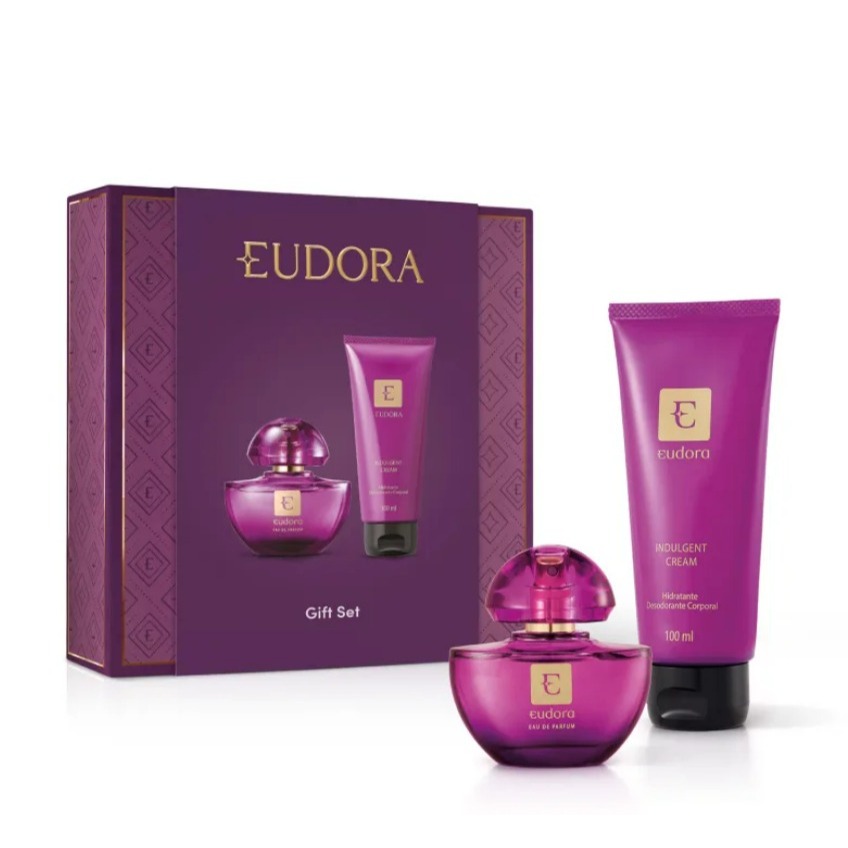 Kit Presente Eudora Roxo Indulgent Miniatura  (2 itens) em Oferta na Shopee