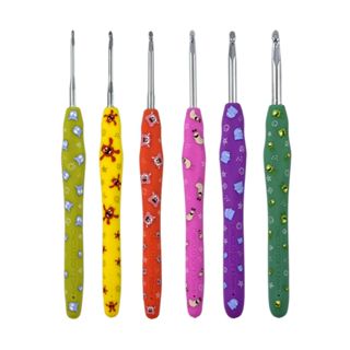 AGULHA DE CROCHÊ CABO EMBORRACHADO SOFT AMIGURUMI - EDIÇÃO LIMITADA - MOSTRINHOS em Oferta na Shopee