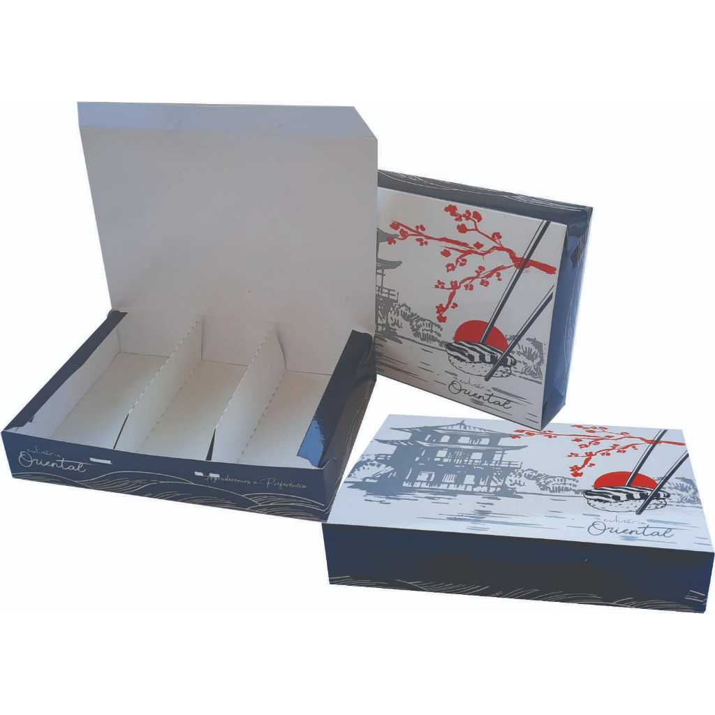 Embalagem Caixa Comida Japonesa Sushi Oriental 100 unidades em Oferta na Shopee