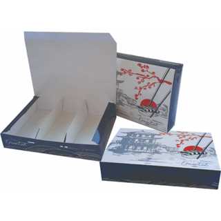 Embalagem Caixa Comida Japonesa Sushi Oriental 100 unidades em Oferta na Shopee