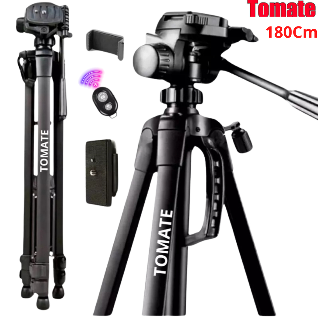 Tripé Profissional Para Câmera E Celular MTG-3018 Universal 180 Cm em Oferta na Shopee