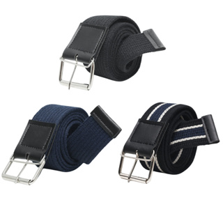 Kit 3 Cinto Masculino De Lona Tecido Largo Gorgorão Fivela Rolete Alta Qualidade em Oferta na Shopee