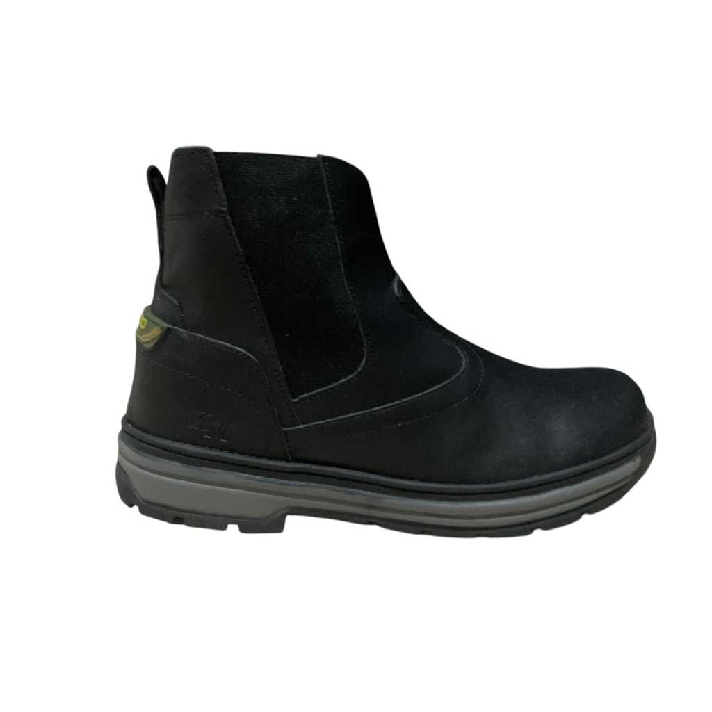 Botina da Moda Masculina Confortável Costurada Blaqueada Antiderrapante Solado Borracha Trabalho