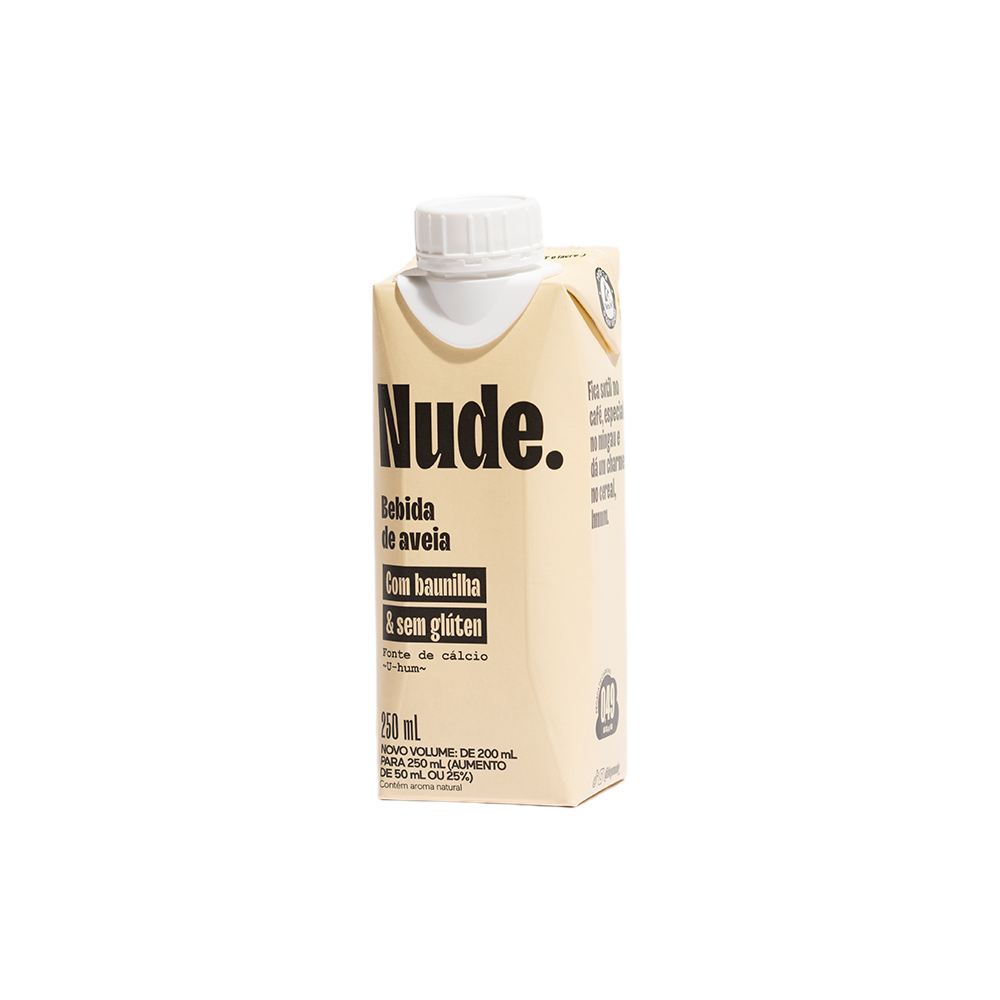 Nude Leite de aveia To Go Baunilha 250ml em Oferta na Shopee