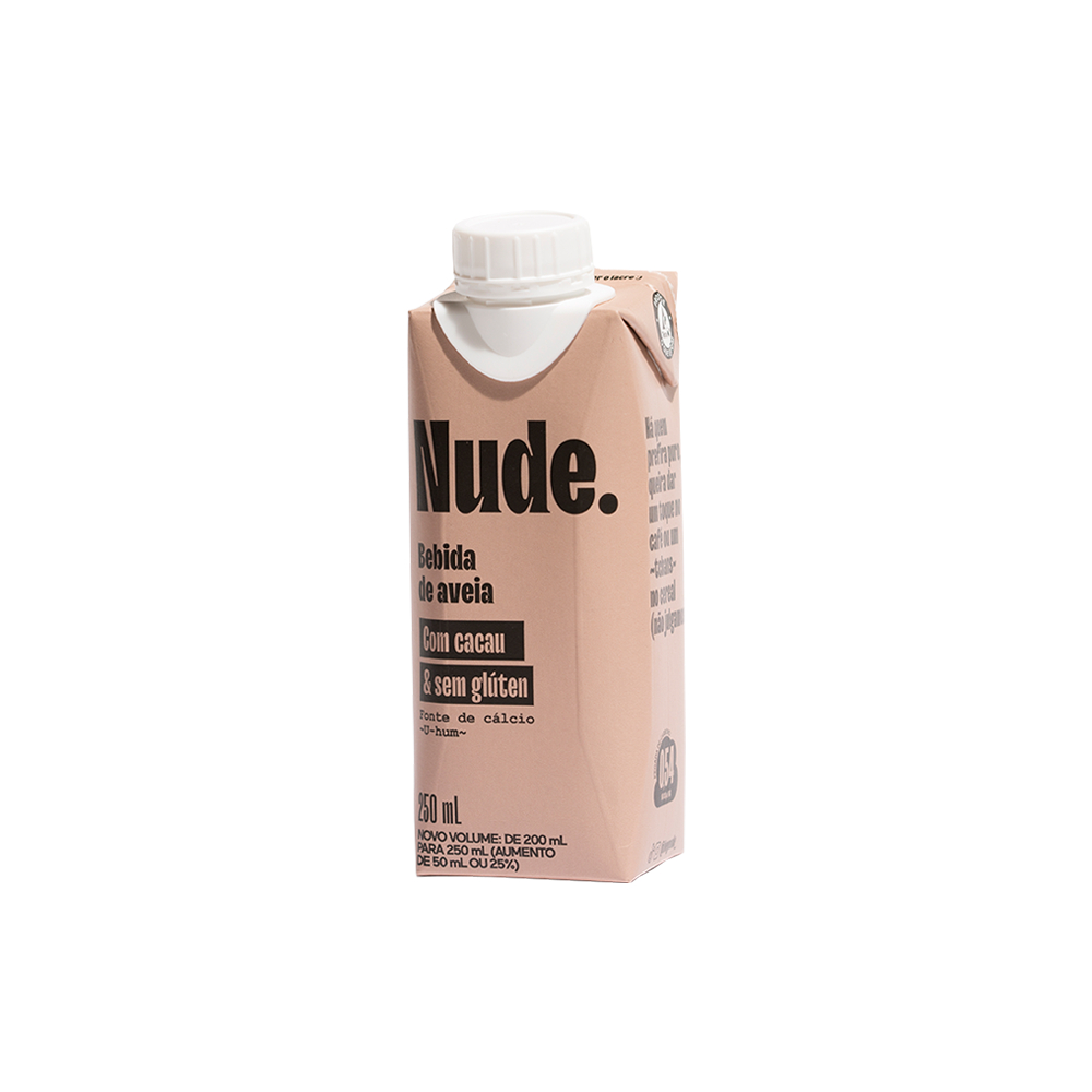 Nude Leite de aveia To Go Cacau 250ml em Oferta na Shopee