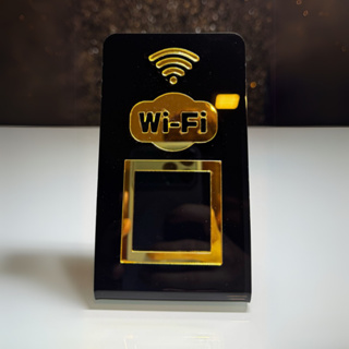 Placa Wi-Fi Qr Code em Acrilico Balcão Mesa Loja Estabelecimento em Oferta na Shopee