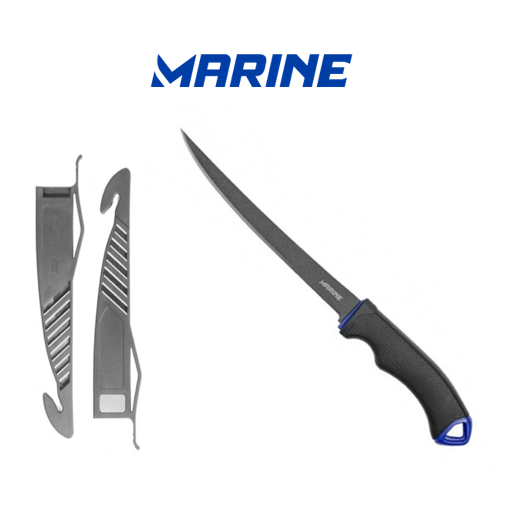 FACA DE PESCA FILETEIRA MARINE FILLET KNIFE 7.5" 32CM AÇO INOX TEFLON