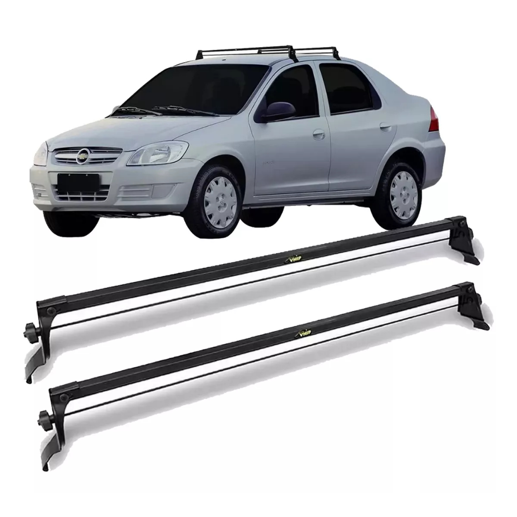 Rack De Teto Aco Chevrolet Prisma 2006 2007 2008 2009 2010 2011 2012 Entre As Porta