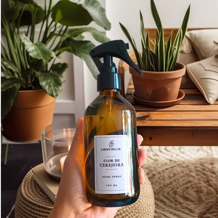 Home Spray Concentrado Perfume de Ambientes em Vidro Âmbar 200 ML Home Spray - Vidro Âmbar