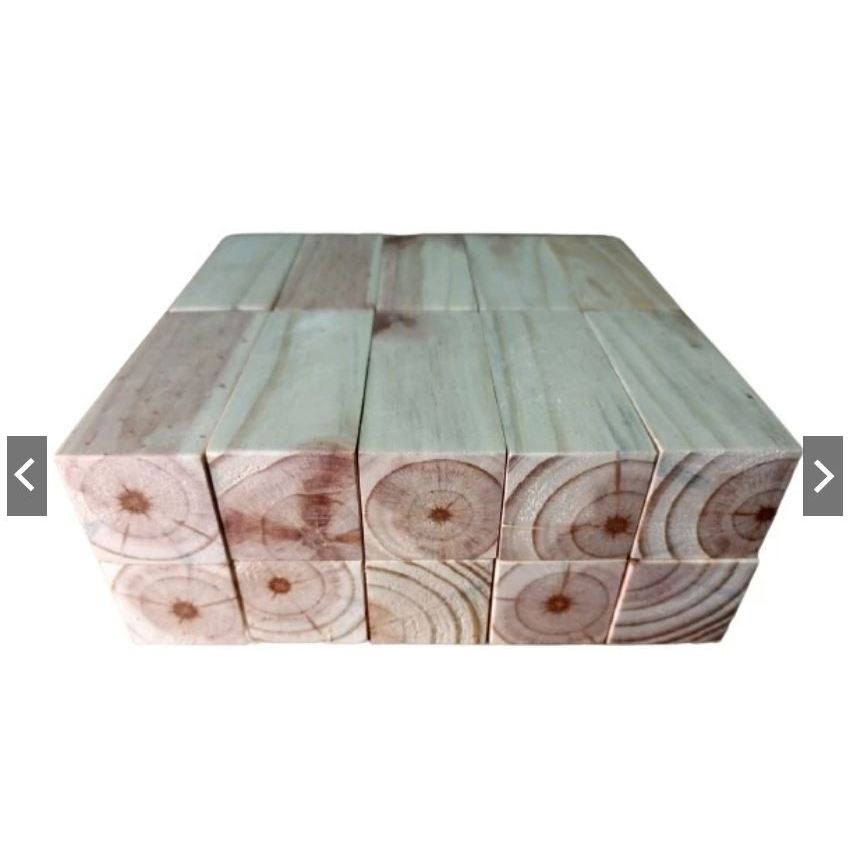 5 Peças Retângulo De Madeira 4cm X 4cm X 15cm Pinus Lixado em Oferta na Shopee