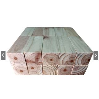 5 Peças Retângulo De Madeira 4cm X 4cm X 15cm Pinus Lixado em Oferta na Shopee